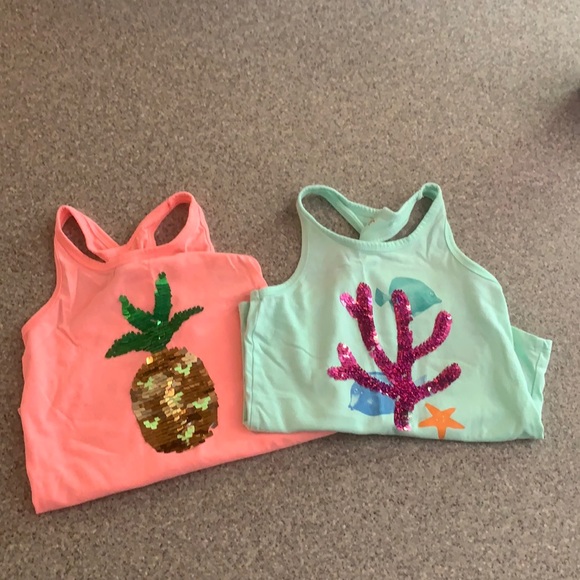 Cat and Jack Tanks lot of 2